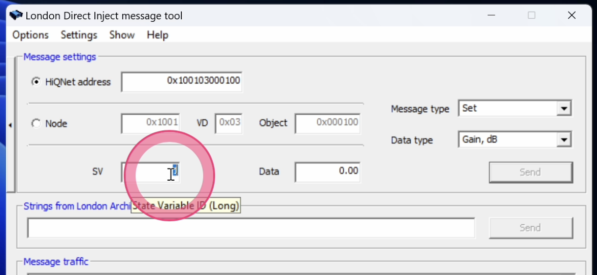 Parameter address