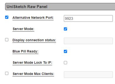Unisketch Raw Panel Settings Staging